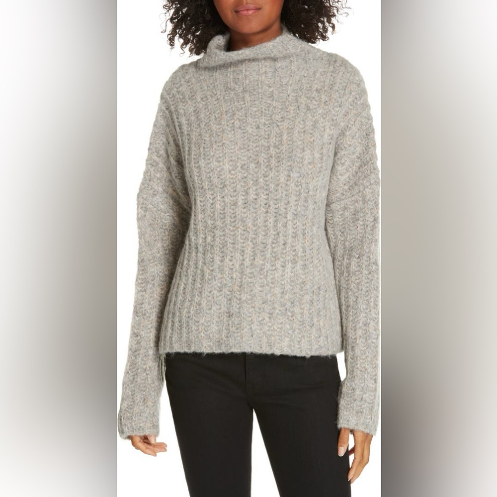 La Ligne Alpaca Blend Funnel Neck Sweater Size XS